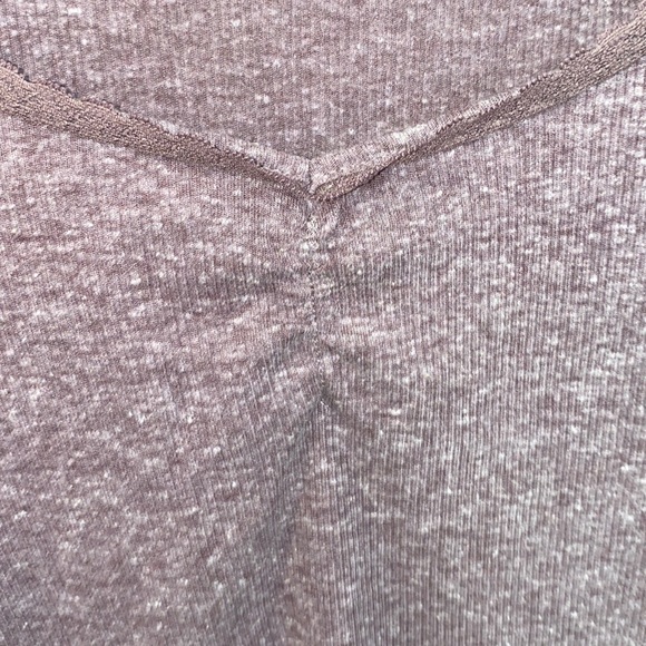 pacsun longsleeve ruched purple top - Picture 3 of 5